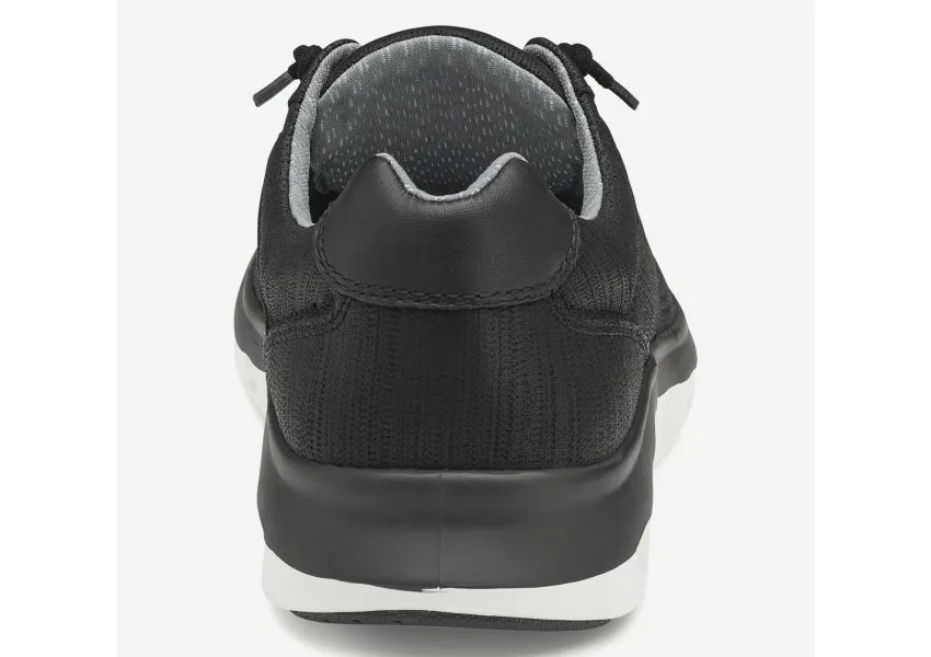 Activate Black Perforated Leather Lace-Up Sneaker