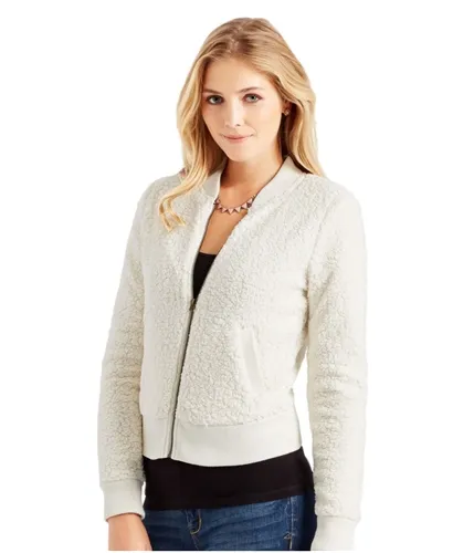 Aeropostale Womens Sherpa Bomber Jacket