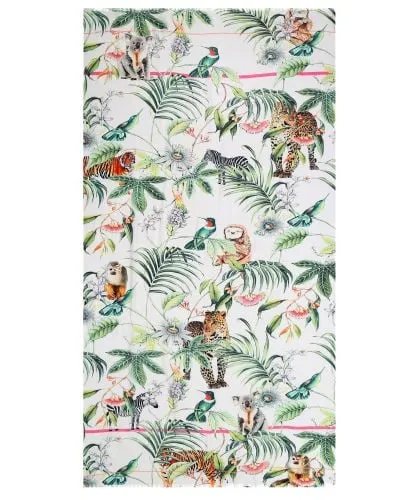 Ahujasons Jungle Print Silk Blend Scarf | Jules B