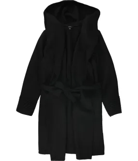 Alfani Womens Drape-Front Hooded Jacket