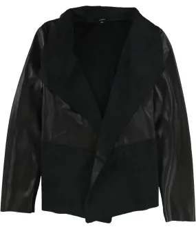 Alfani Womens Mixed Media Jacket