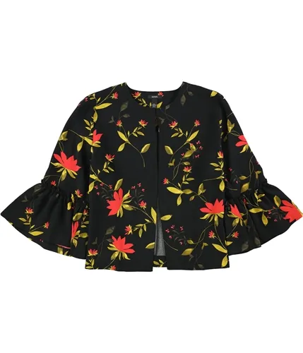 Alfani Womens Printed Bell-Sleeve Jacket