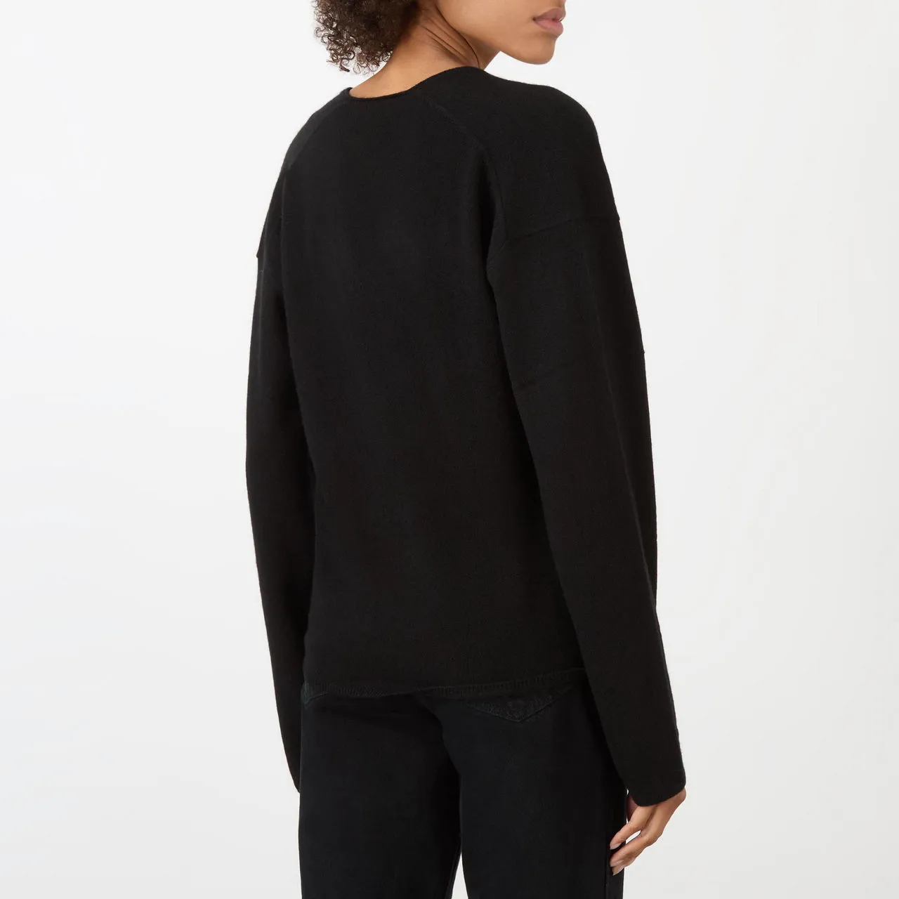 ANINE BING Athena Relaxed-Fit Sweater - Black