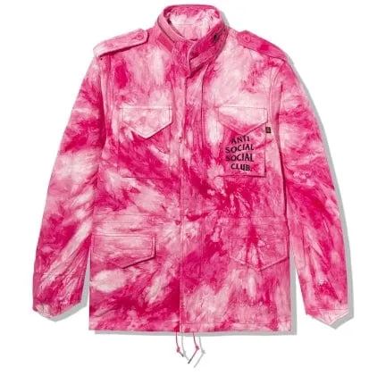 Anti Social Social Club Alpha Industries X ASSC M-65 Jacket - Tie Dye Pink