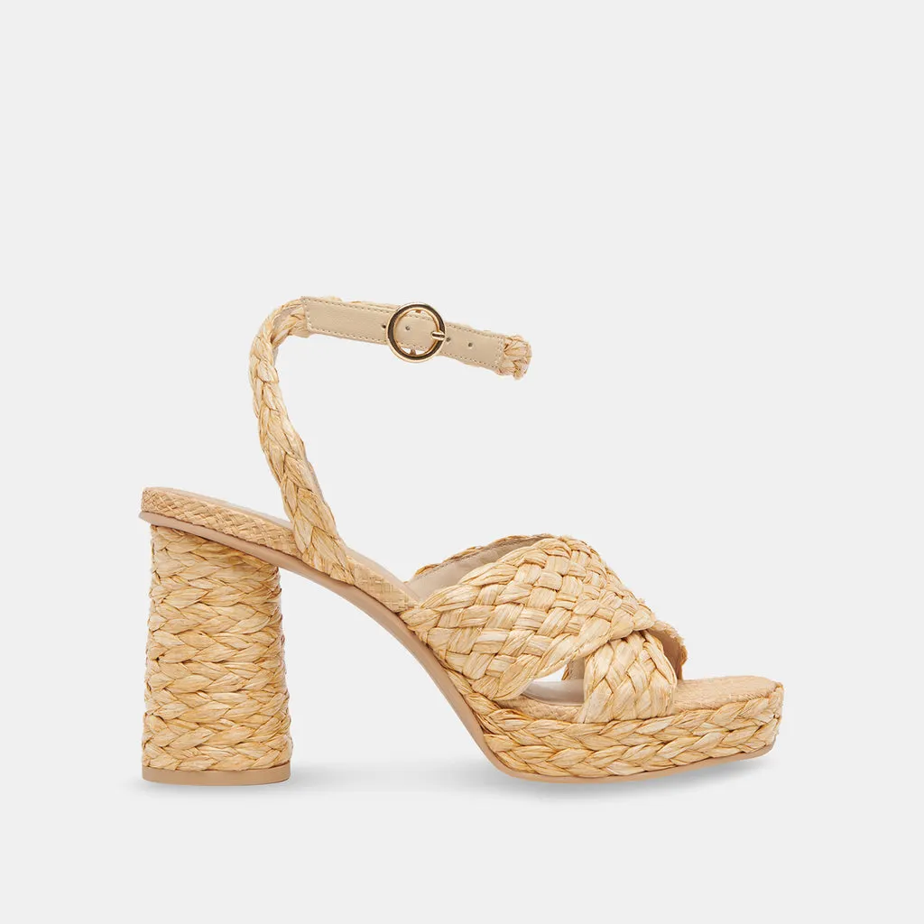 ASALA HEELS LT NATURAL RAFFIA– Dolce Vita 6895820996674