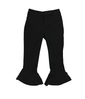 Bar Iii Womens Ruffled-Hem Casual Trouser Pants