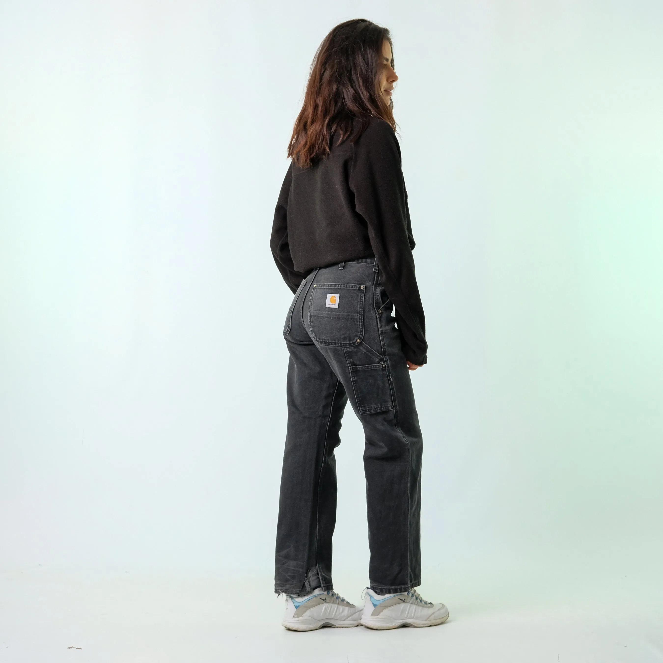 Black y2ks Carhartt Denim Carpenter Baggy Jeans Pants (30x30)