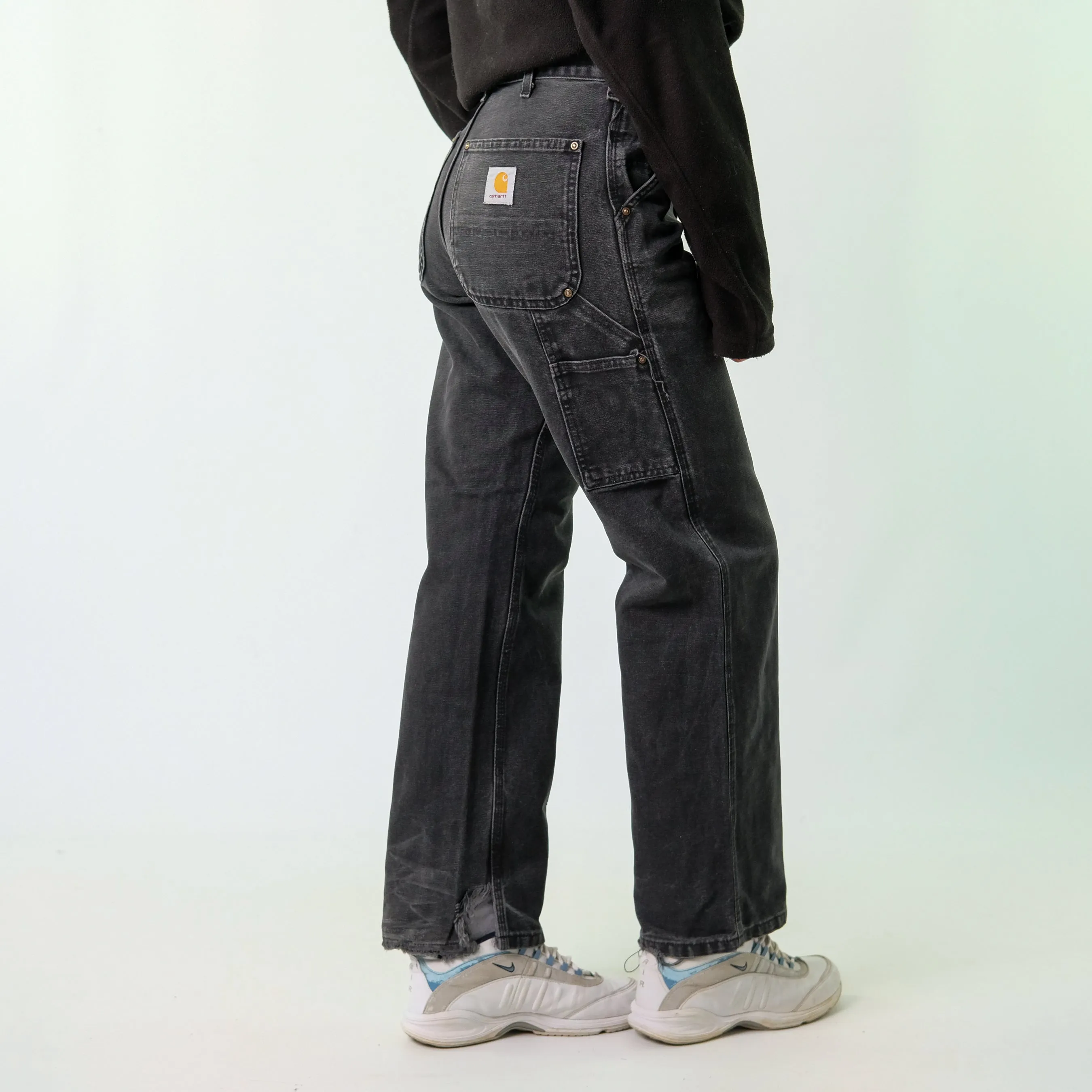 Black y2ks Carhartt Denim Carpenter Baggy Jeans Pants (30x30)