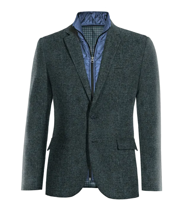  Blazer azul de donegal tweed edición limitada