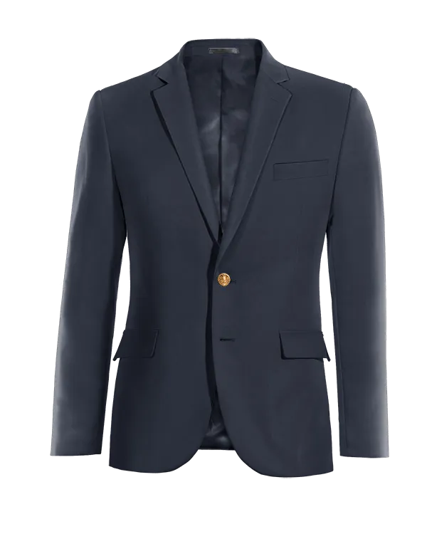  Blazer azul marino slim fit