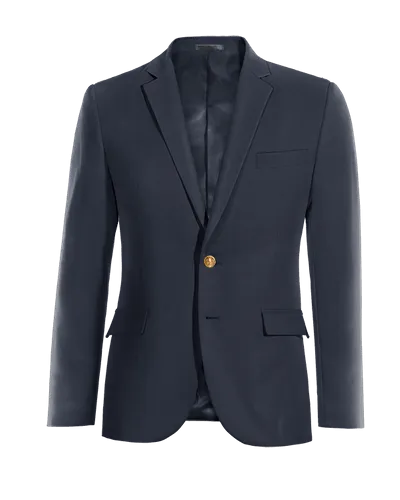  Blazer azul marino slim fit