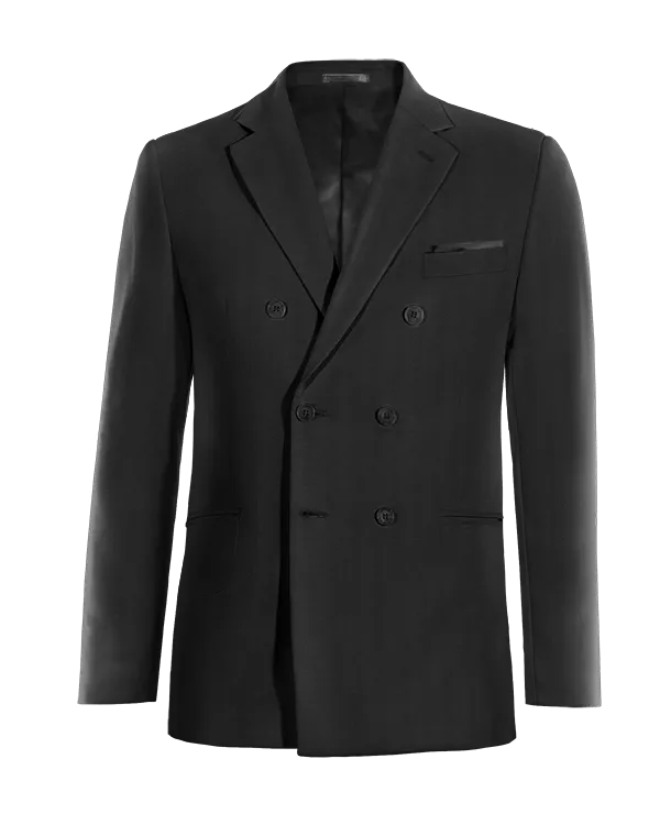  Blazer cruzada negro Ónix esencial con pañuelo