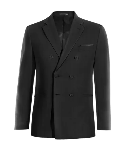  Blazer cruzada negro Ónix esencial con pañuelo