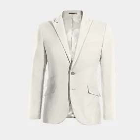  Blazer marfil solapa en pico de entretiempo