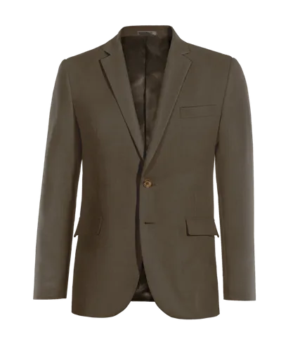  Blazer marron Lino-Algodón