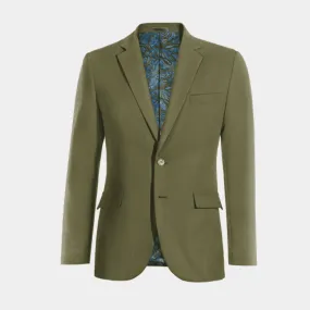  Blazer verde de lino esencial