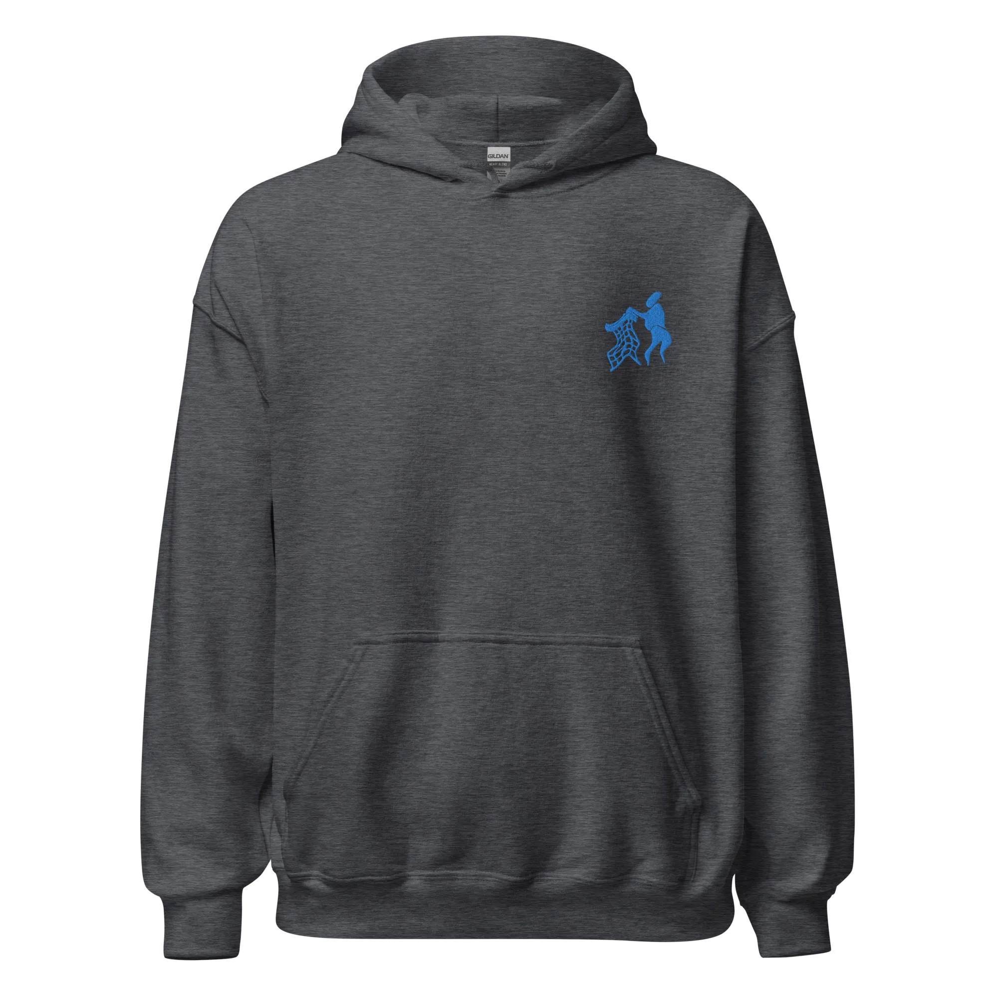 Blue Untidy Hoodie (embroidered)