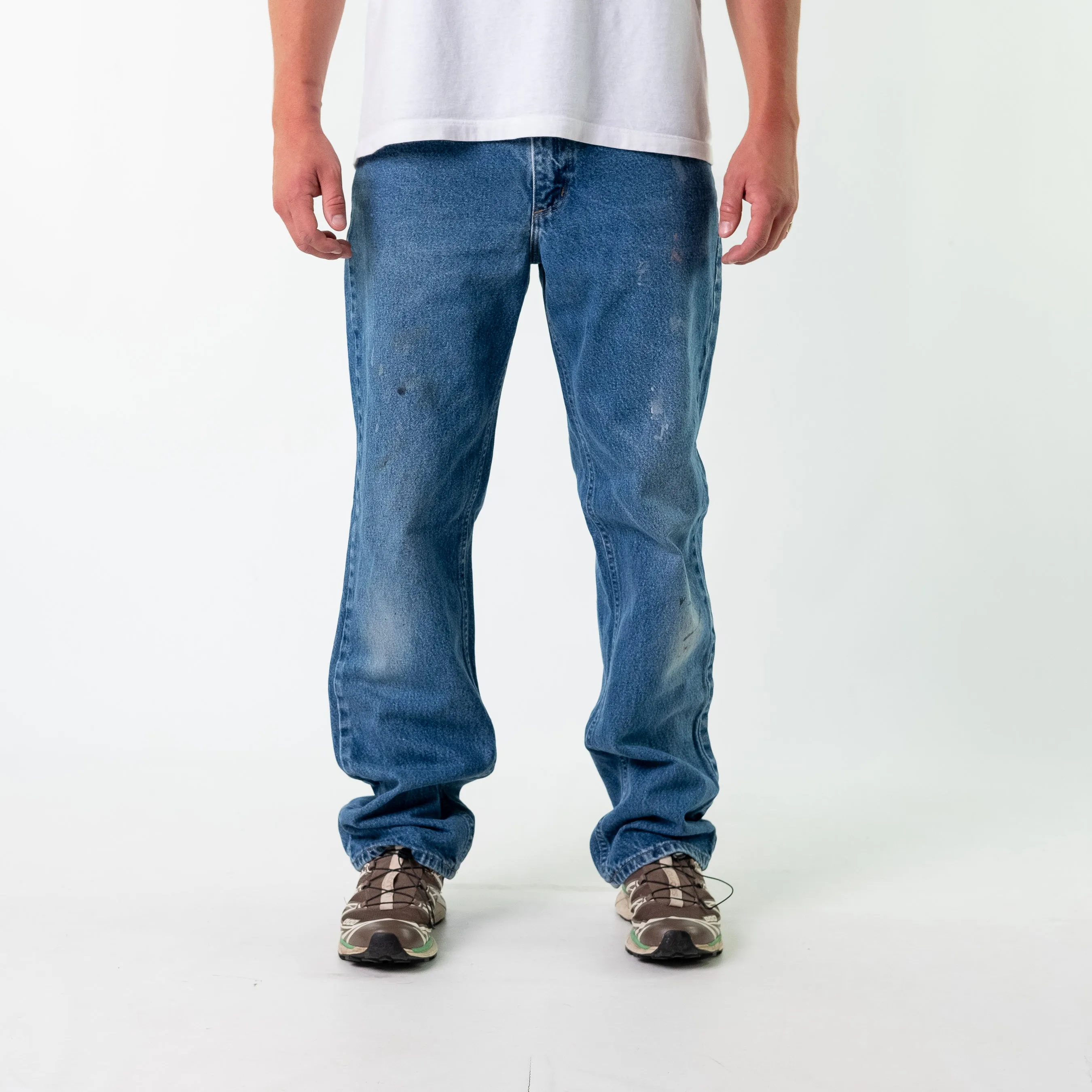 Blue y2ks Carhartt Denim Jeans Baggy Pants (34x34)