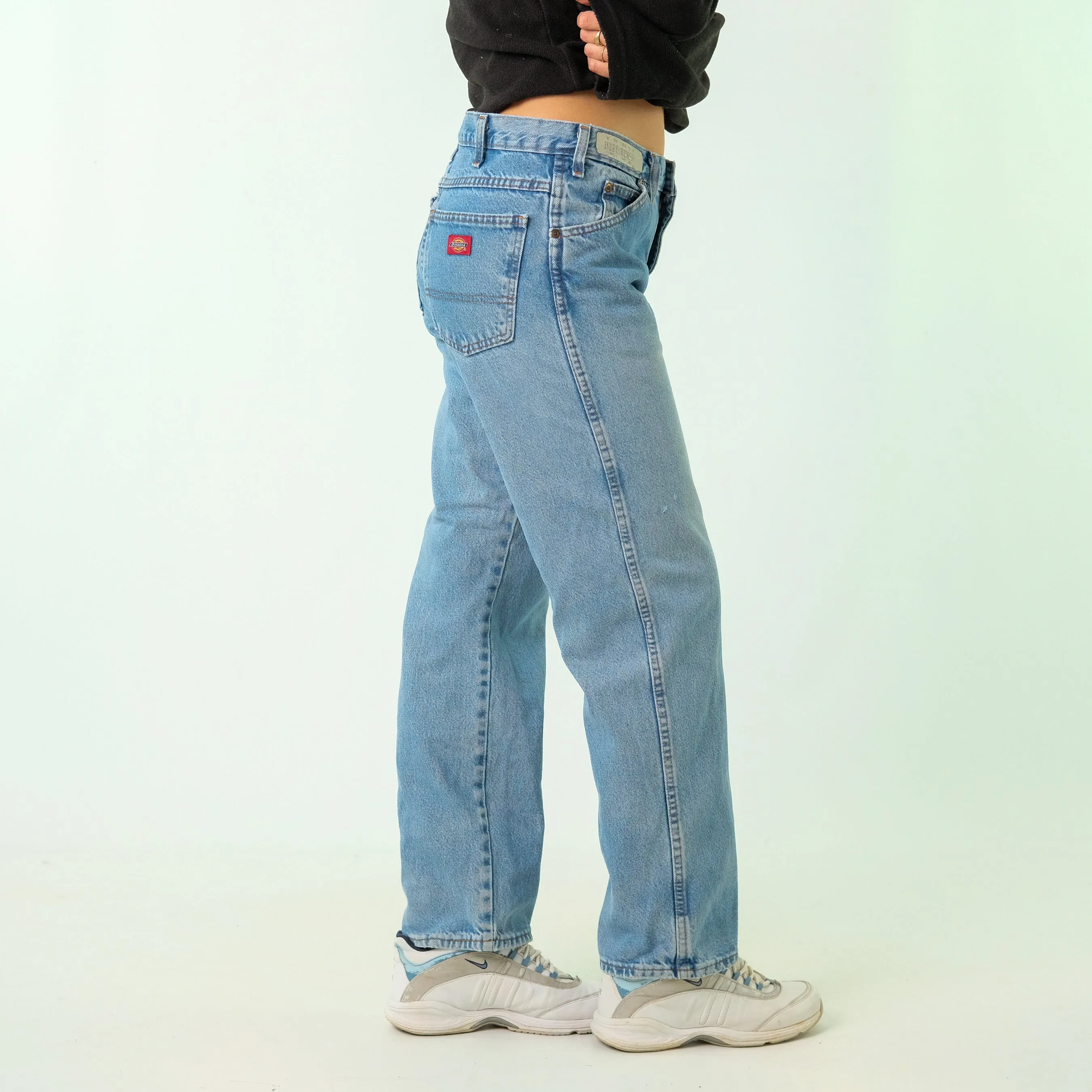 Blue y2ks Dickies Denim Carpenter Baggy Jeans Pants (32x30)