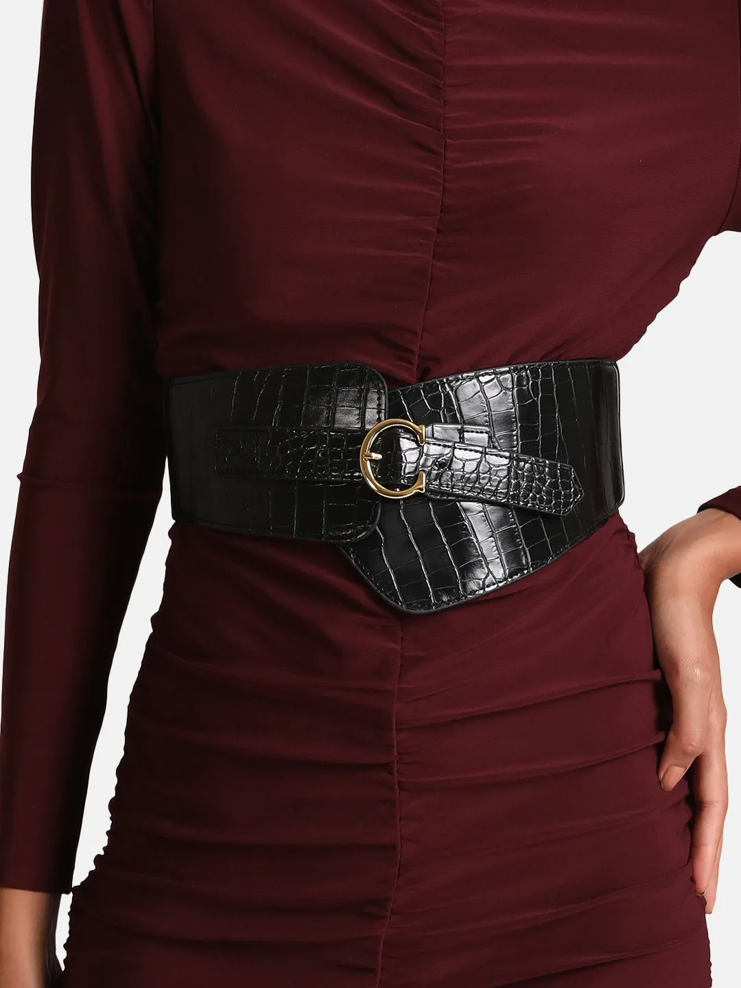 Bold Croco Corset Belt