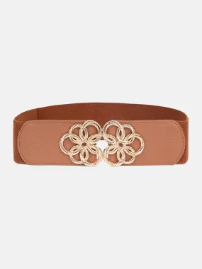 Bold Cutwork Buckle Broad Belt