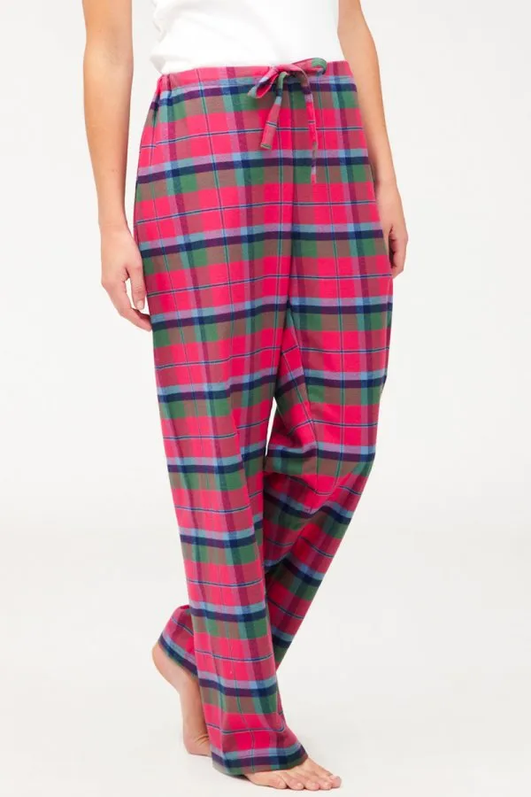 Bonsoir of London Tartan Brushed Cotton Pyjama Trousers