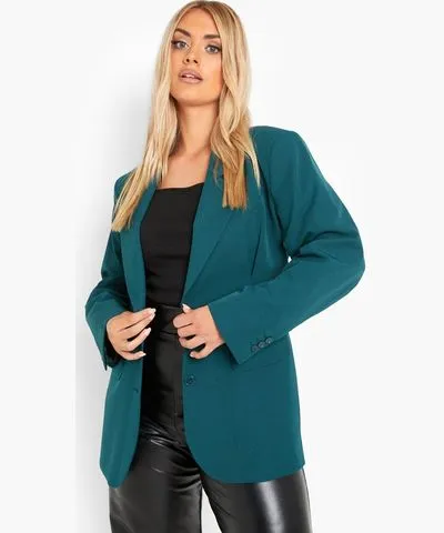 boohoo Womens Plus Premium Oversized Blazer