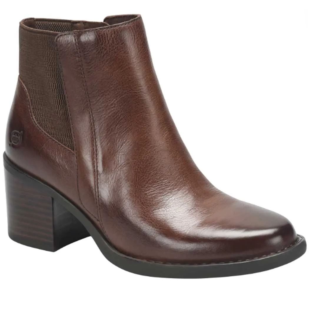 Born Henni Heeled Chelsea Boot Dark Brown (Women's)