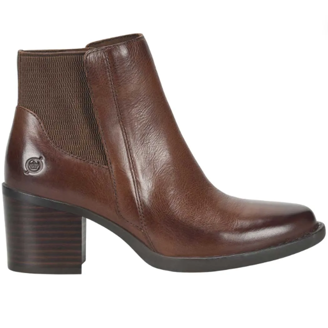 Born Henni Heeled Chelsea Boot Dark Brown (Women's)