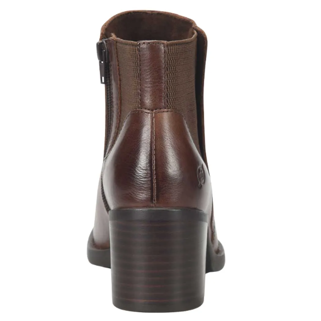 Born Henni Heeled Chelsea Boot Dark Brown (Women's)