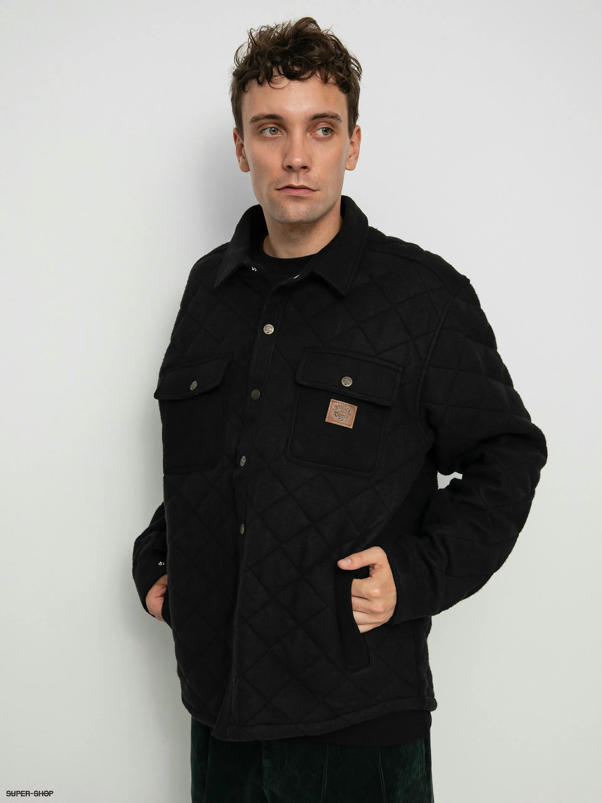 Brixton Coors Cass Quilted Fleece Jacket (black)