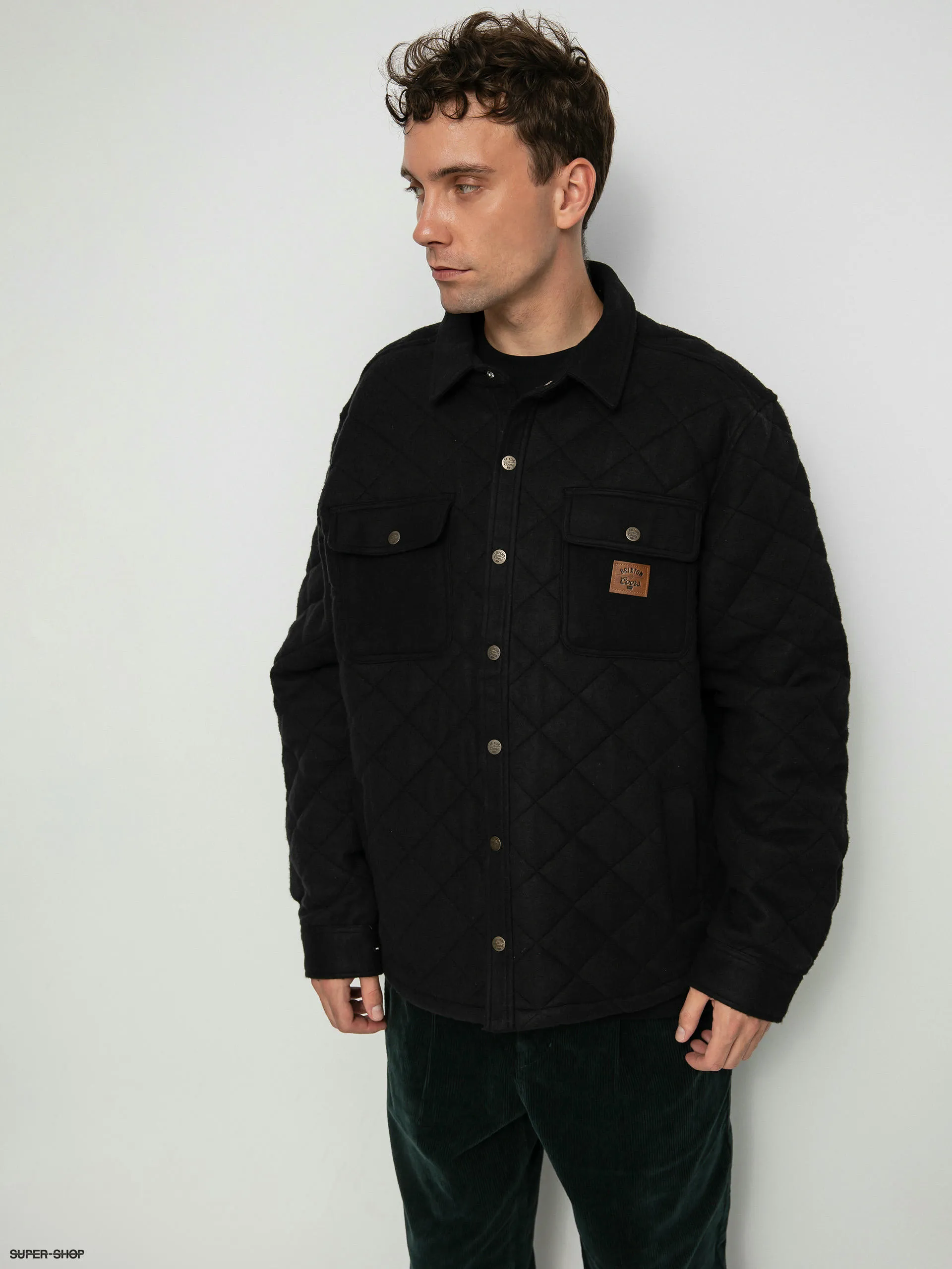 Brixton Coors Cass Quilted Fleece Jacket (black)