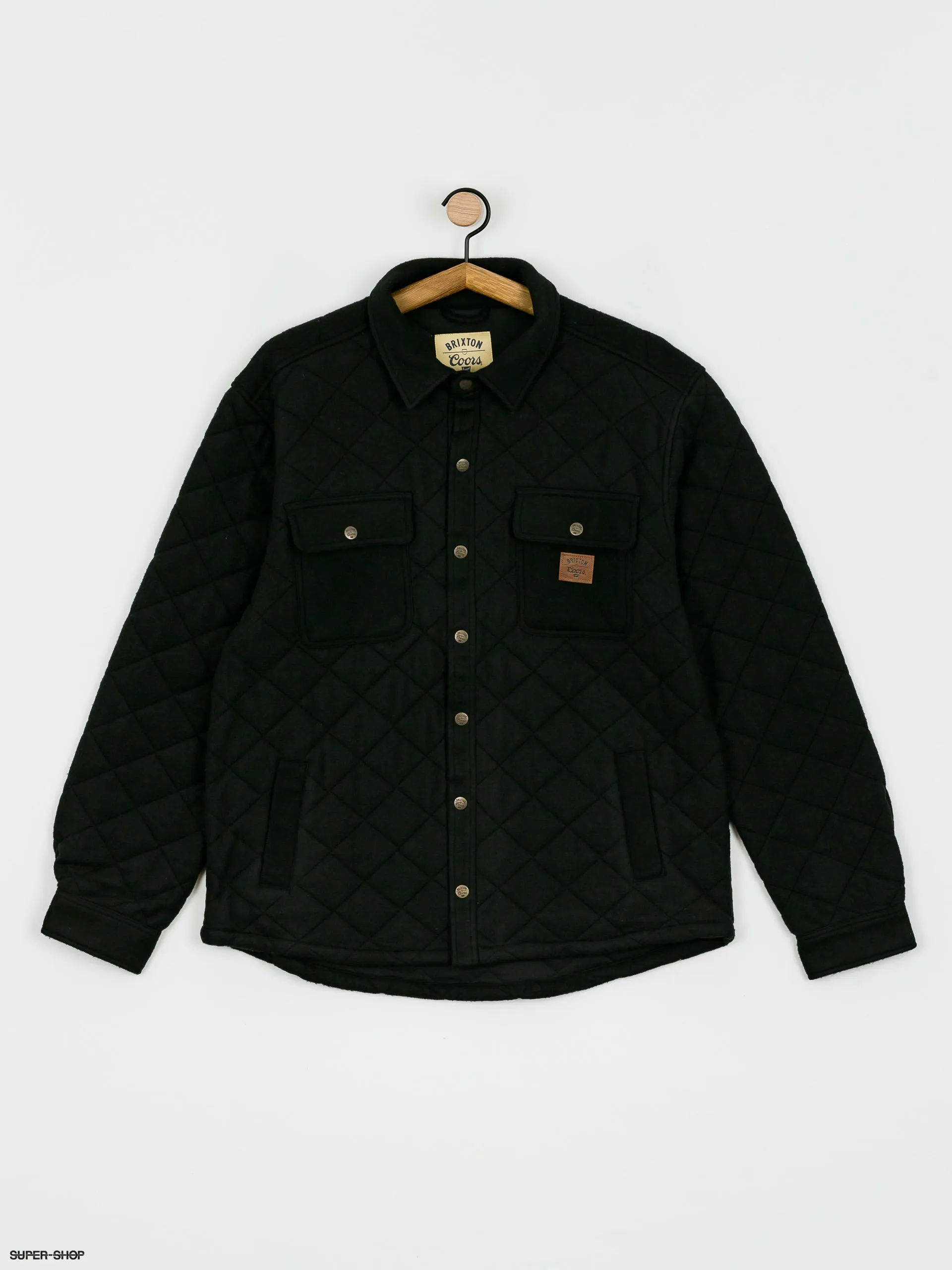 Brixton Coors Cass Quilted Fleece Jacket (black)