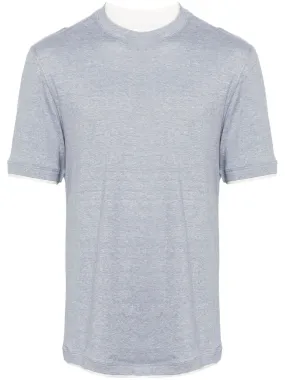 Brunello Cucinelli T Shirts And Polos Clear Blue