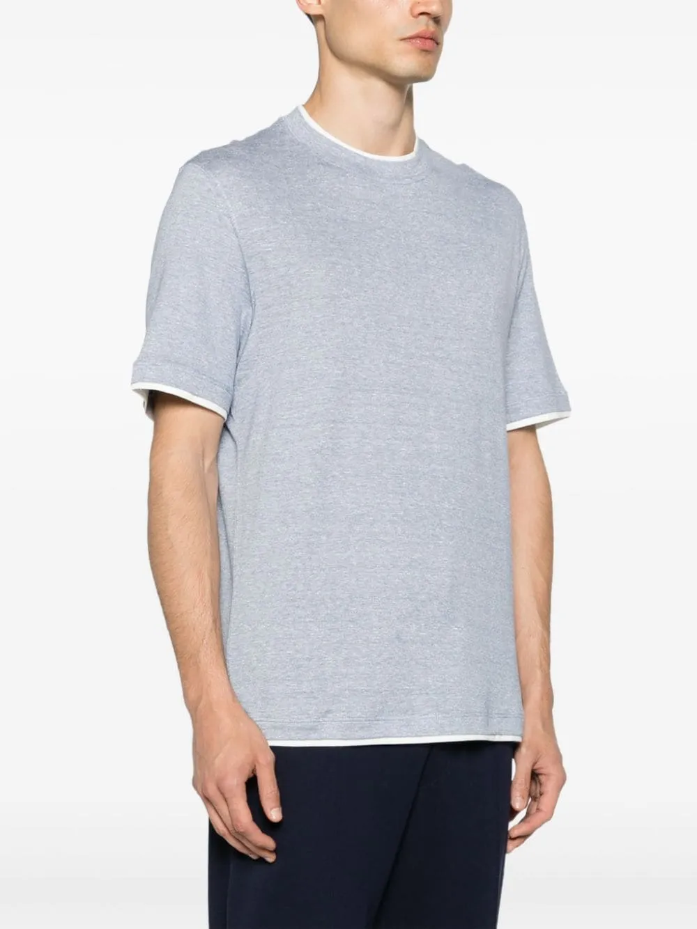 Brunello Cucinelli T Shirts And Polos Clear Blue