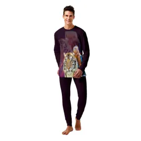 Burgundy Tiger King Pajamas