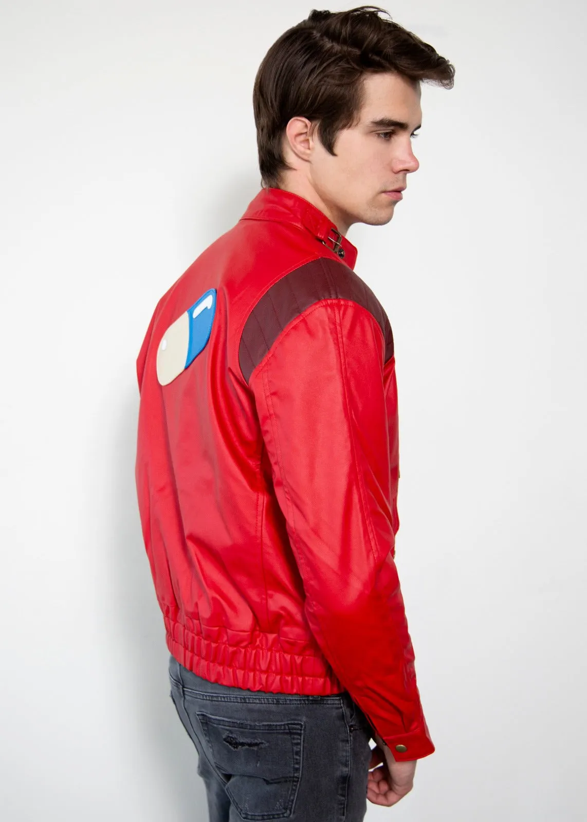 Buy Mens Akira Kaneda Jacket Red Leather Biker | LucaJackets