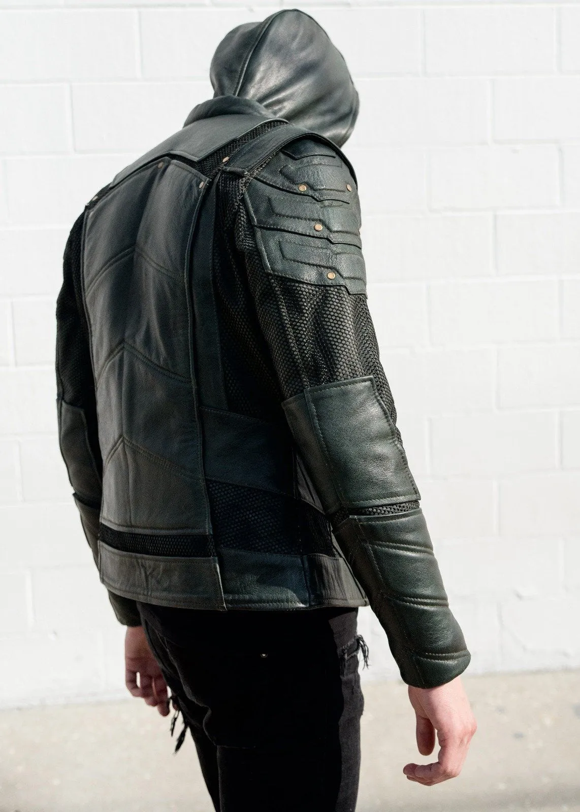 Buy Mens Green Arrow Inspired Leather Jacket | LucaJackets