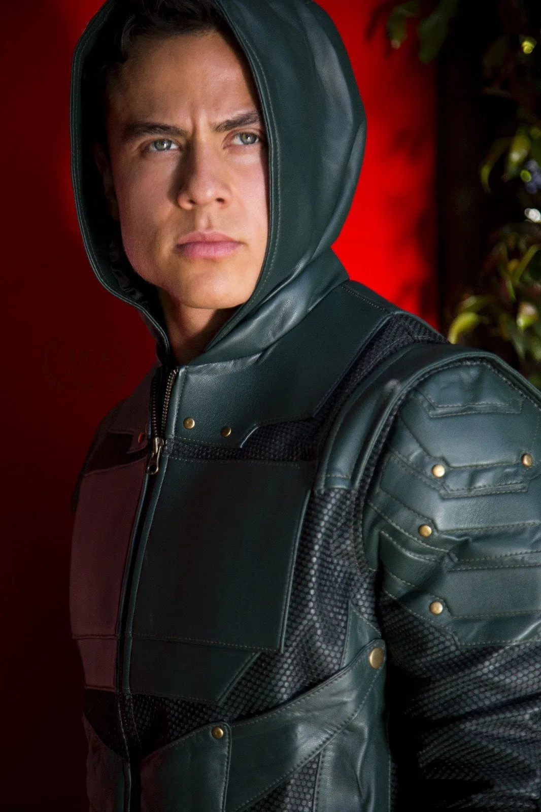 Buy Mens Green Arrow Inspired Leather Jacket | LucaJackets