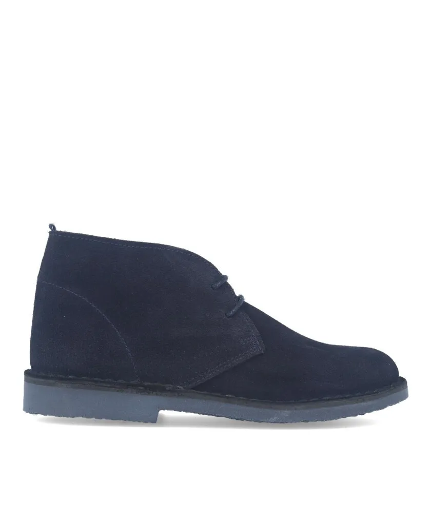 Cachalot Safari Blue suede ankle boots