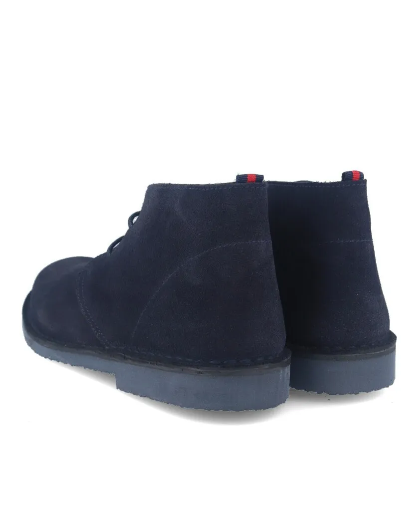 Cachalot Safari Blue suede ankle boots