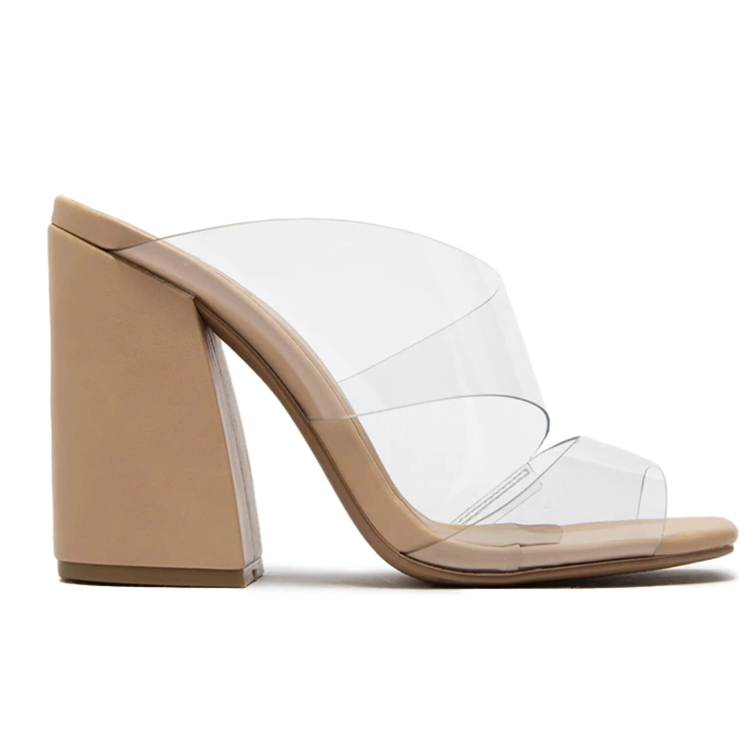 Cage Clear Nude Heel