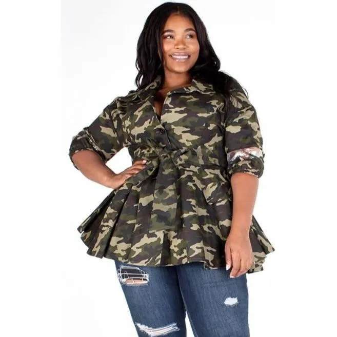 CAMO GIRL JACKET