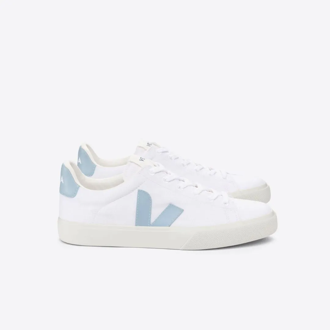 Campo Canvas Sneaker (White + Steel)