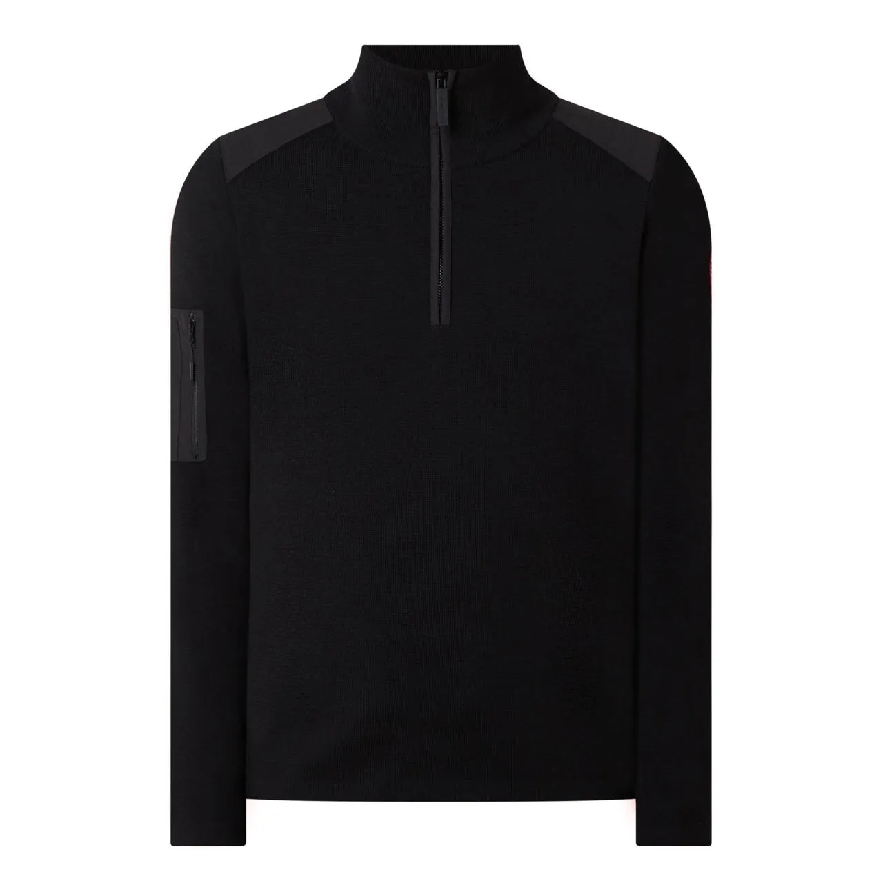 CANADA GOOSE Stormont Half-Zip Sweater - Black