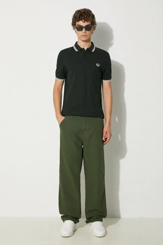 Carhartt WIP cotton trousers Simple Pant green color I031220.2BR02