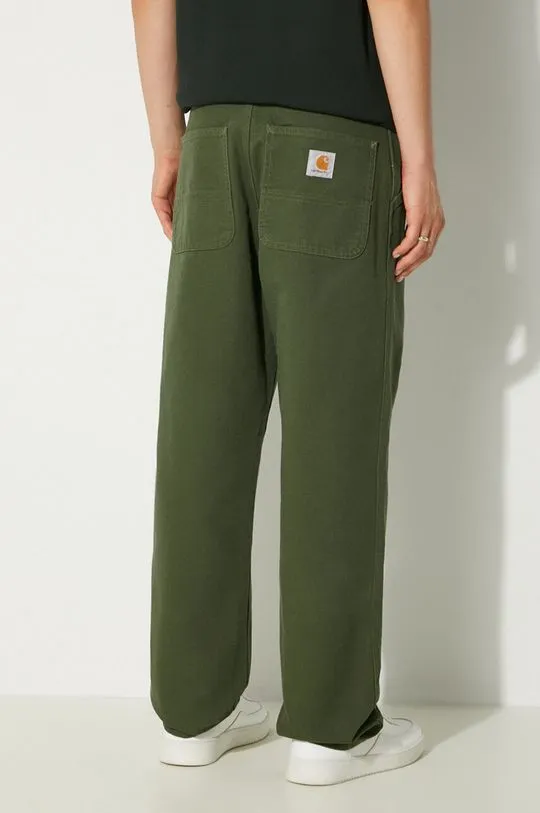 Carhartt WIP cotton trousers Simple Pant green color I031220.2BR02