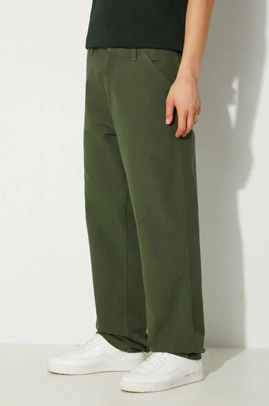 Carhartt WIP cotton trousers Simple Pant green color I031220.2BR02