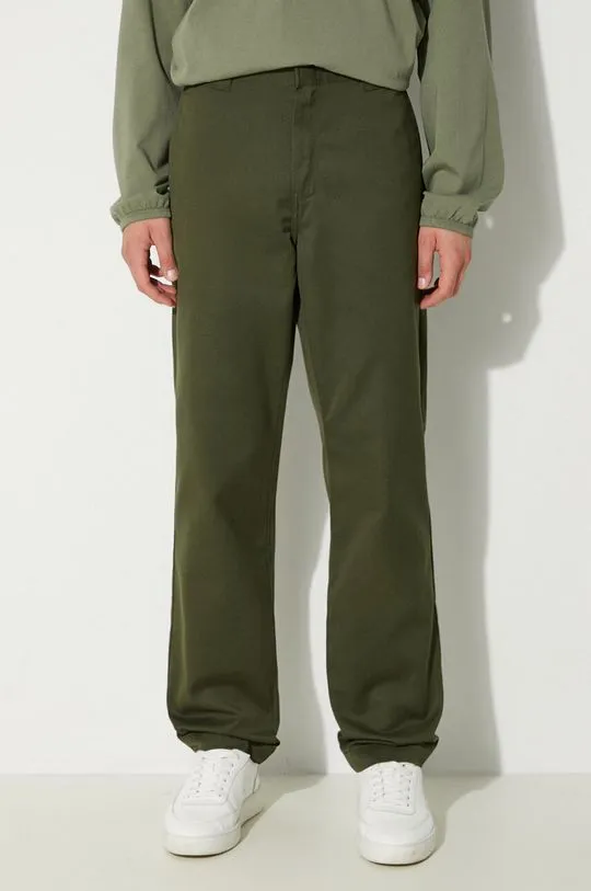 Carhartt WIP trousers Master Pant men's green color I034233.66602