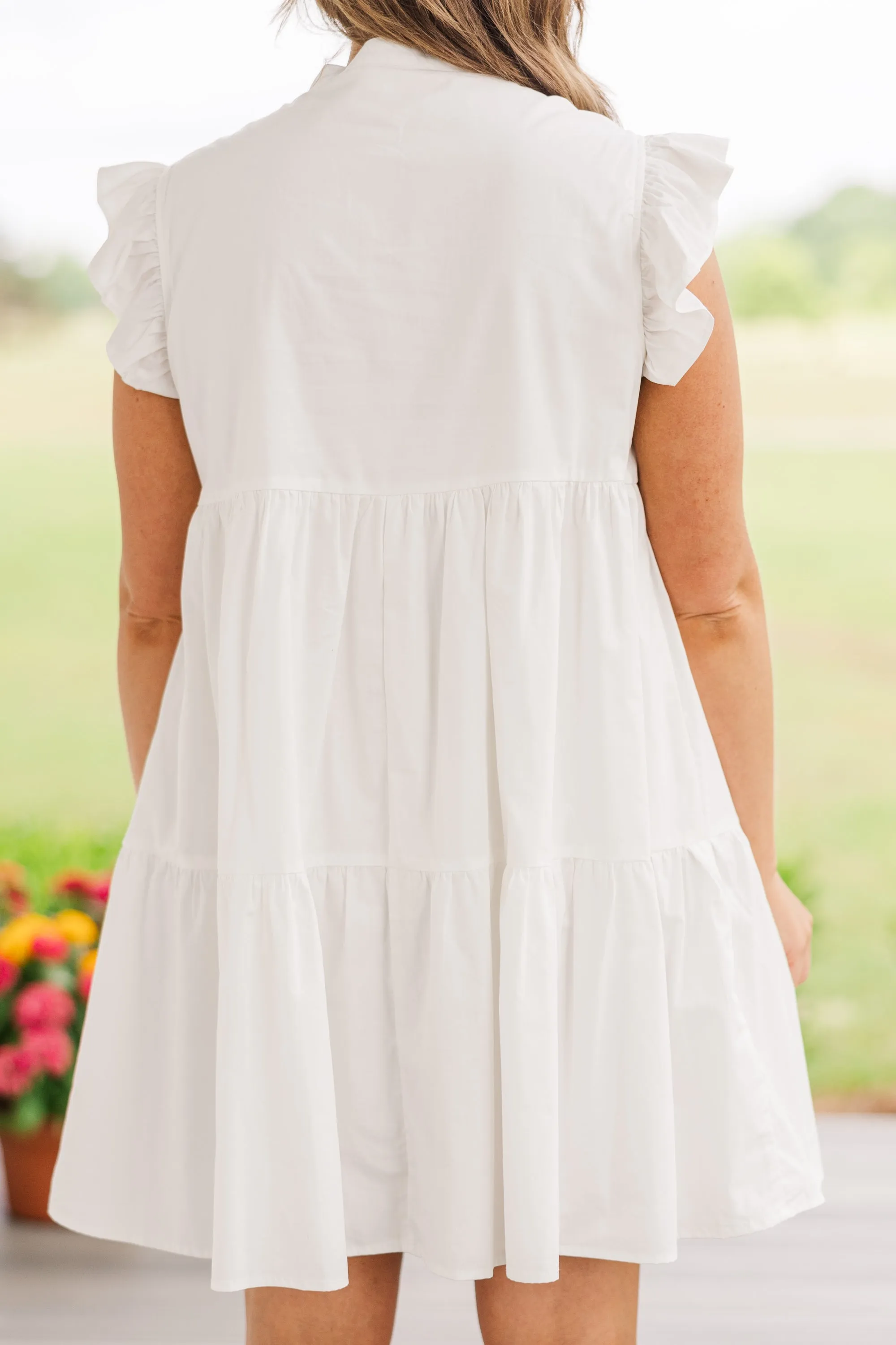 Charmingly Cute Dress, White